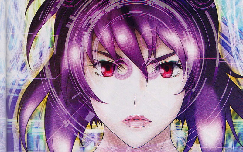 Motoko Kusanagi, portrait, manga, protagonist, cyborg, Ghost in the Shell, HD wallpaper