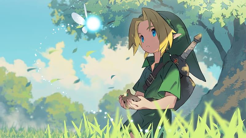 link, the legend of zelda, anime games, cute, hat, pointy ears, Anime, HD wallpaper