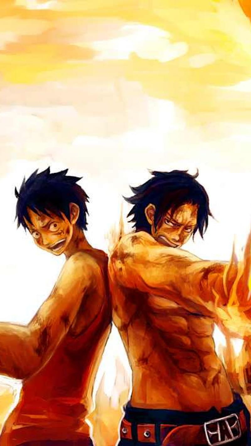 luffy and ace fighting wallpaper