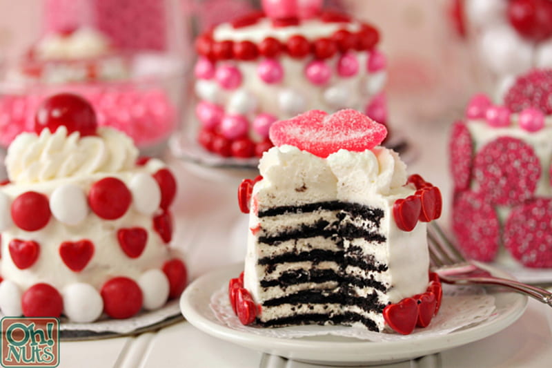 Valentine Day Mini Cakes, Mini, Valentine, Cakes, Day, HD wallpaper
