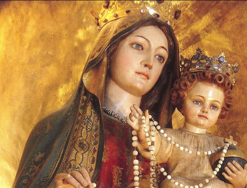 Mary & Jesus, religion, Madonna, Mary, Jesus, HD wallpaper