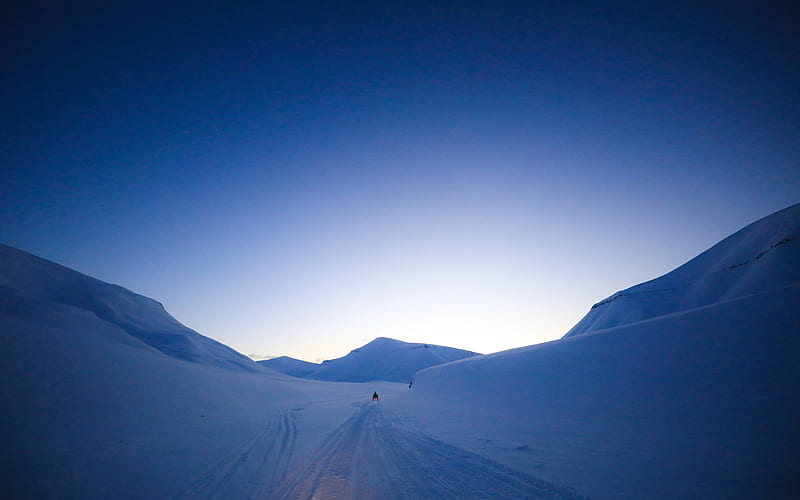 Winter Snowmobile 2022 Svalbard, HD wallpaper