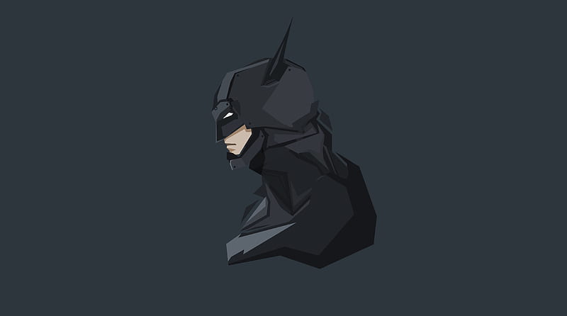 Batman Minimal, batman.artwork, artstation, artist, superheroes, minimalism, HD wallpaper
