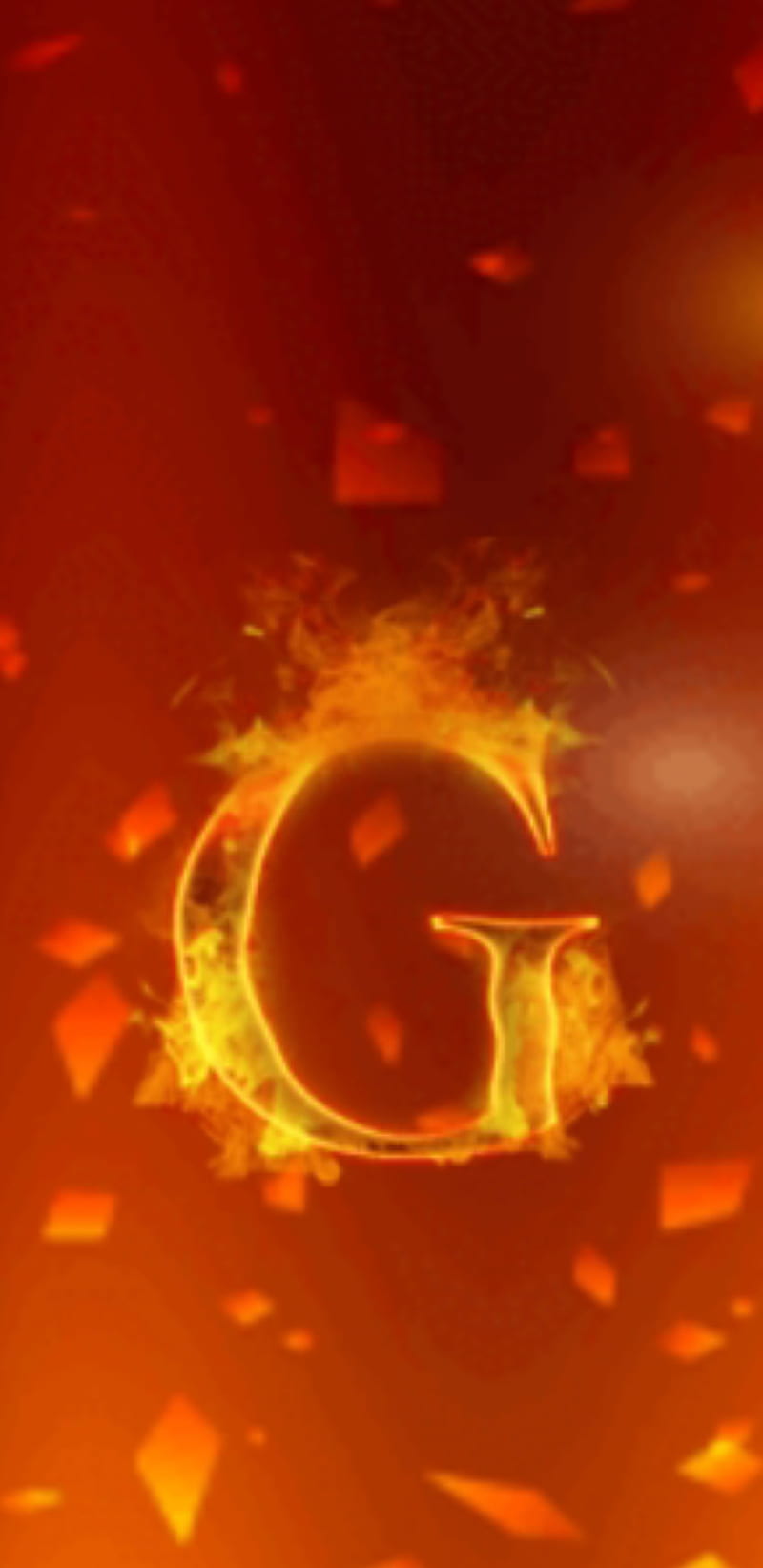 g letter, letters, yellow, red, fire, albhabets, HD phone wallpaper