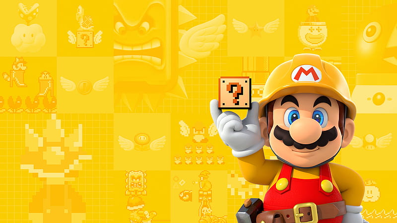 Super Mario Maker, mario, games, HD wallpaper