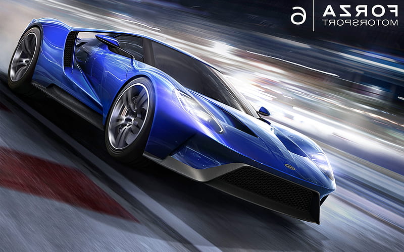 Ford GT Forza Motosport 6, forza, games, racing, carros, HD wallpaper