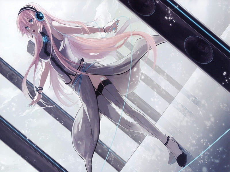 White Luka, vocaloid, music, megurine luka, cute, big breasts, song ...