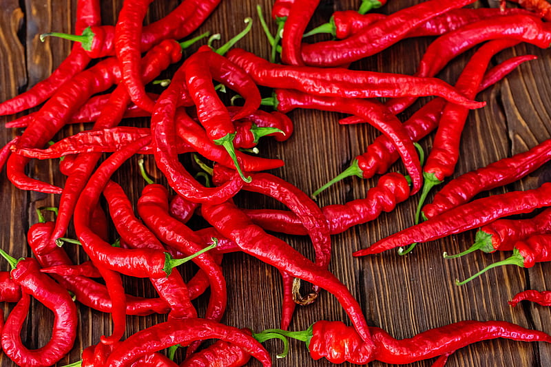 chili pepper, pepper, red, hot, HD wallpaper