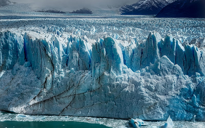 El Calafate, Los Glaciares National Park, glacier, ice, mountain landscape, Santa Cruz, Patagonia, Argentina, HD wallpaper