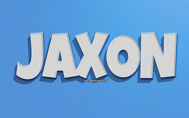 Jaxon, blue lines background, with names, Jaxon name, male names, Jaxon greeting card, line art, with Jaxon name, HD wallpaper