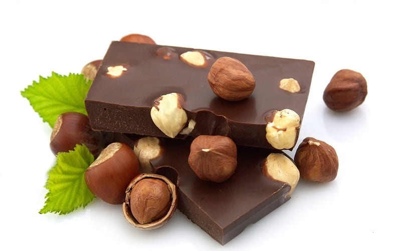 *** Chocolate with nuts ***, nuts, food, chocolate, sweet, HD wallpaper