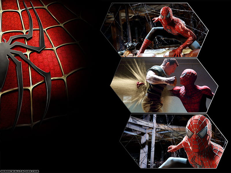 Spider Man 3, tobey maguire, red, black, bonito, kristen dunst, sexy, lights, cute, cool, girl, green, sand man, dark, spiderman, hot, blue, HD wallpaper