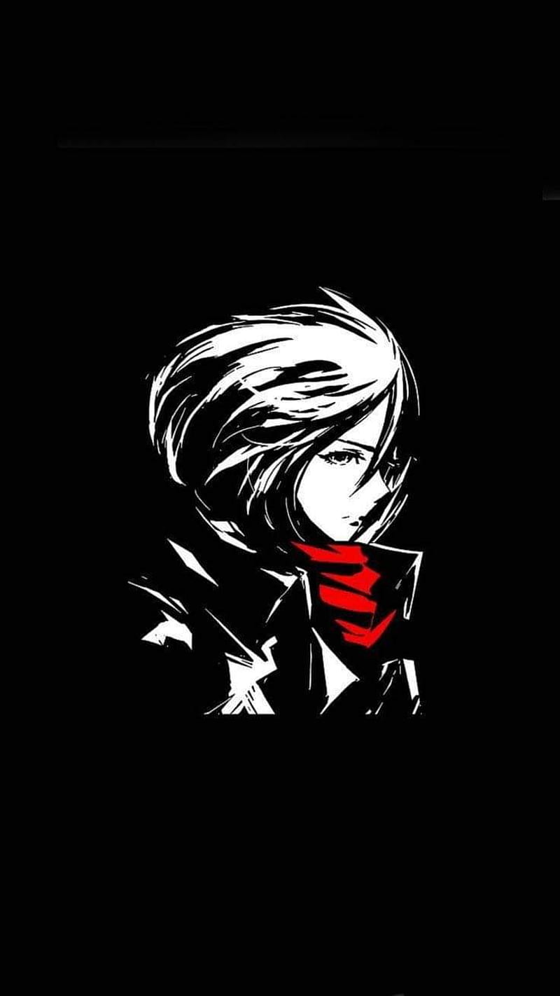 Mikasa , anime, attack on titan, shingeki no kyojin, snk, HD phone wallpaper