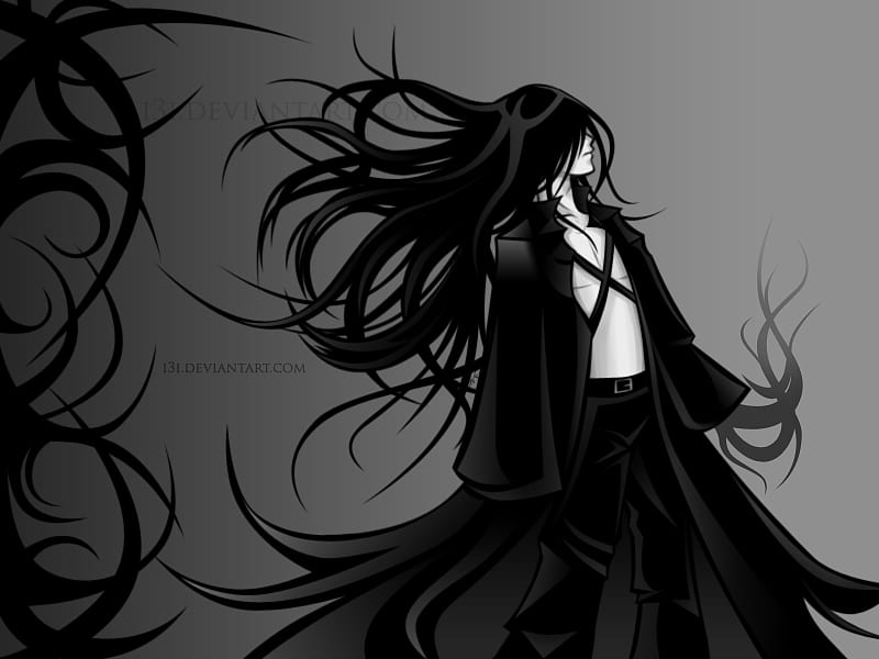 Male character illustration, anime, Darker than Black, Hei HD wallpaper