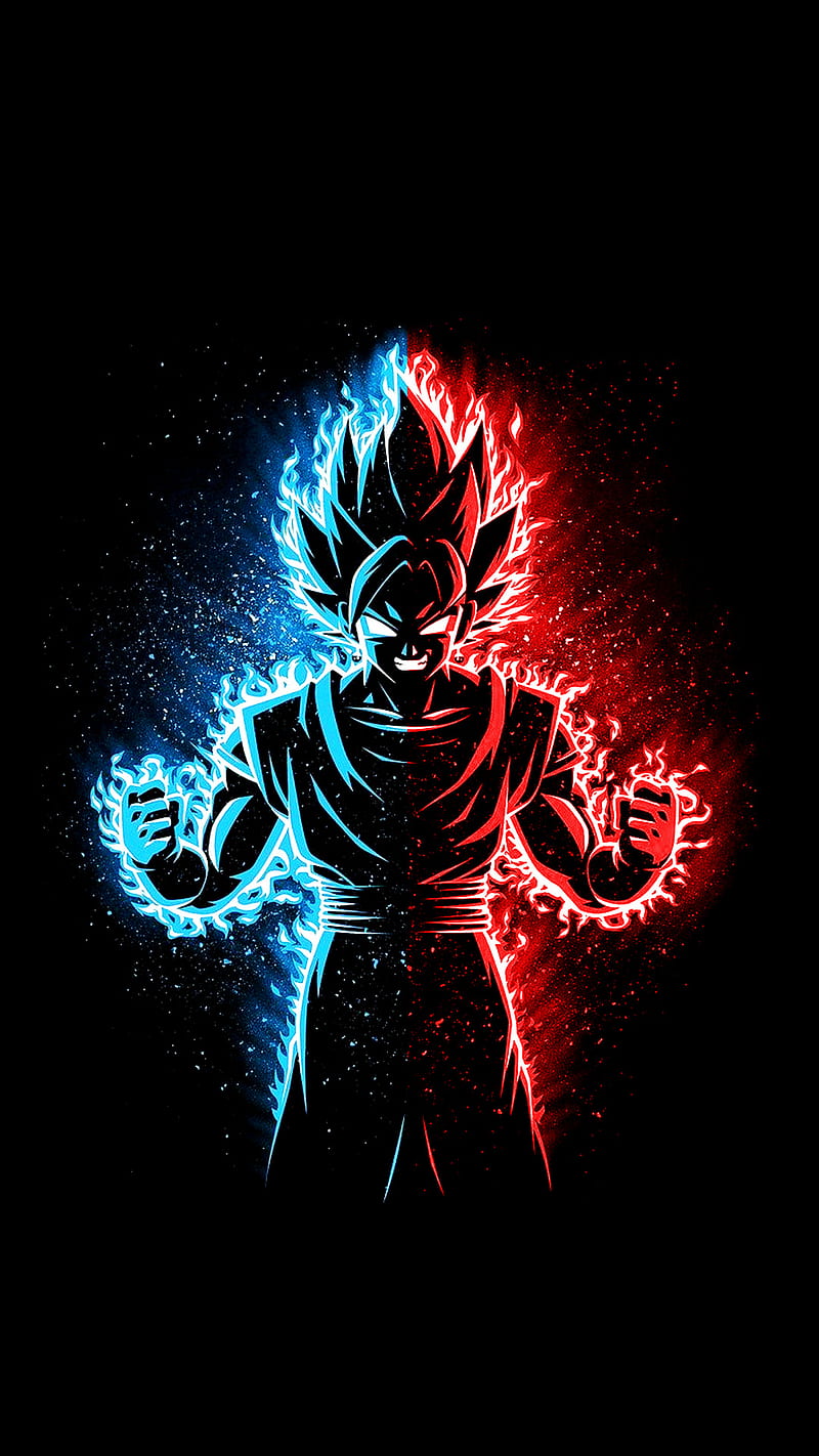 Vegeta anime, black, blue, dragon ball, hero, red, son goku, white, HD phone wallpaper