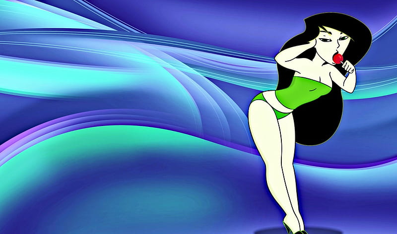 Shego Lolly, cute, TV Series, Disney, Cartoons, Kim Possible, Shego, HD wallpaper