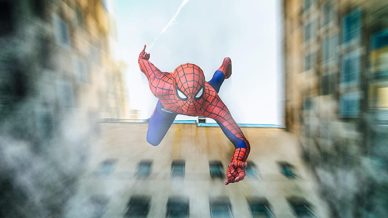 HD spiderman falling wallpapers | Peakpx