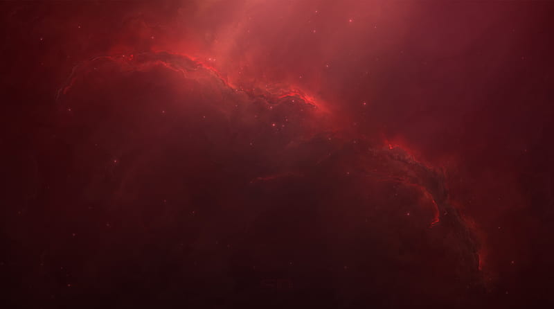 Red Crow Nebula Ultra, Space, Universe, Nebula, desenho, Cosmos, Crow, redcrownebula, HD wallpaper