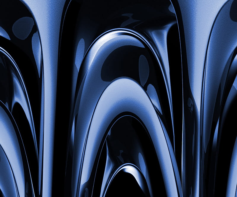 Blue Metal, steel, HD wallpaper
