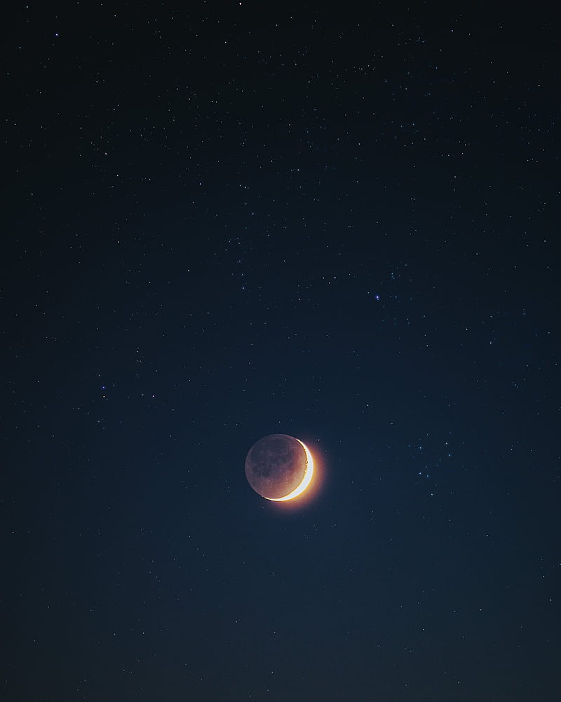 nature, space, Moon, stars, HD phone wallpaper