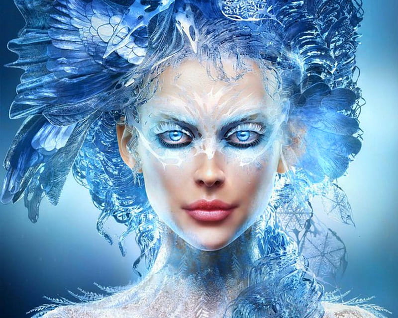 vehículo Enjuiciar Abundante Reina de invierno, modelo, reina, mujer, invierno, fantasía, nieve,  maquillaje, Fondo de pantalla HD | Peakpx