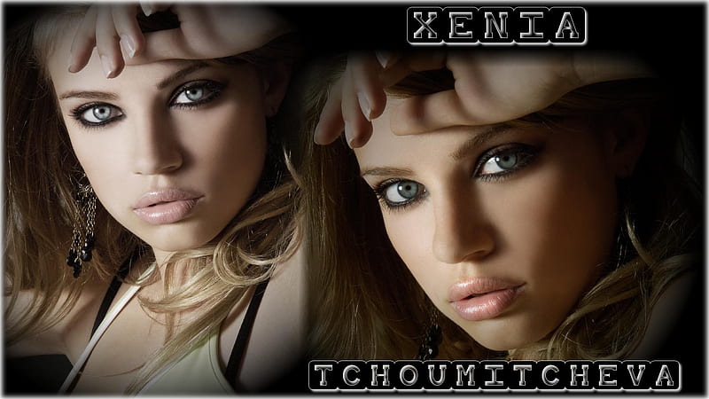 Xenia Tchoumitcheva Face, girl, hight, best, tchoumitcheva, face, xenia, happy, HD wallpaper