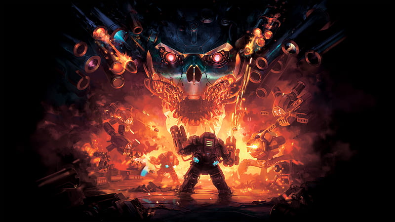 Mothergunship 2018 , mothergunship, 2018-games, games, burning, fire, HD wallpaper