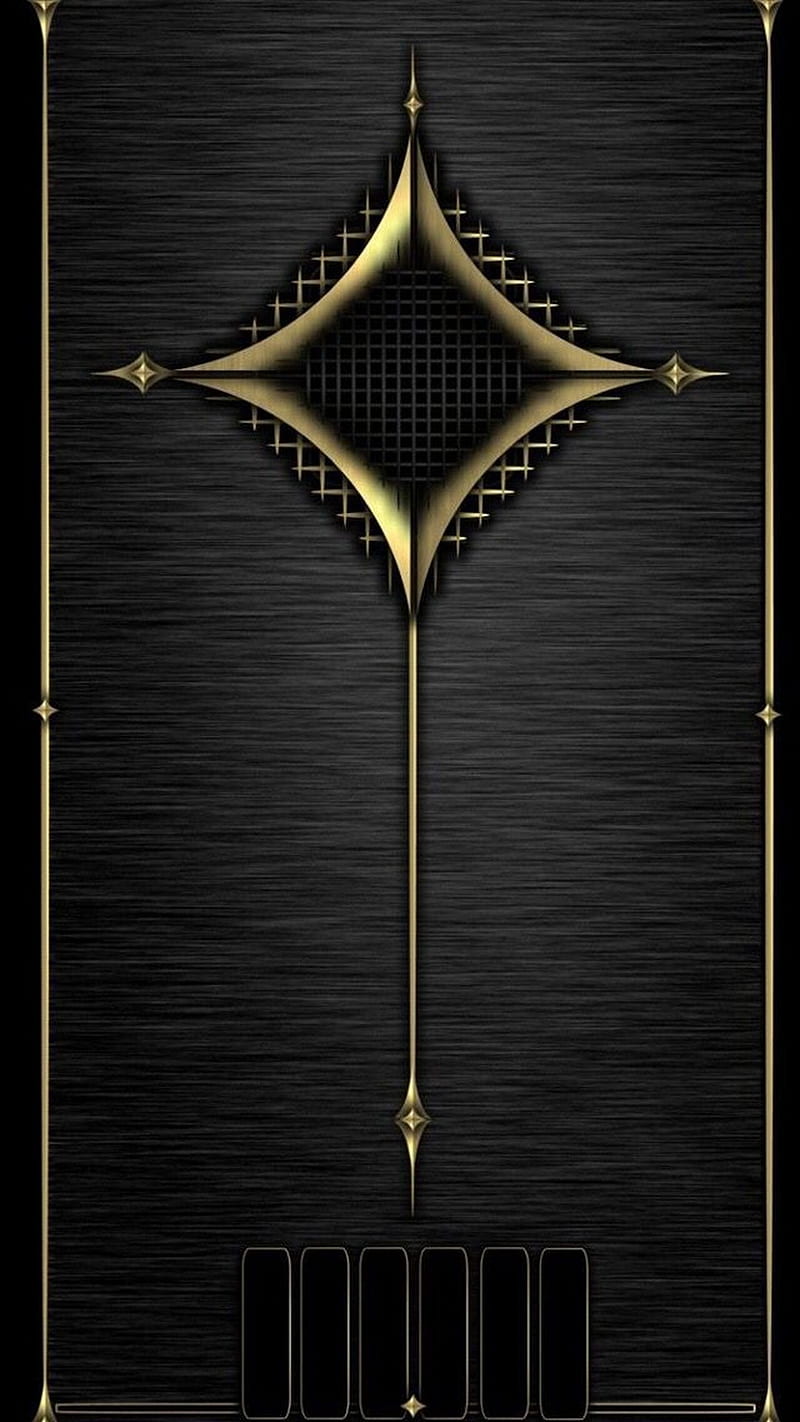 BLACK AND GOLD, cross, gothic, iron, abstract, cool background, new, HD  phone wallpaper | Peakpx