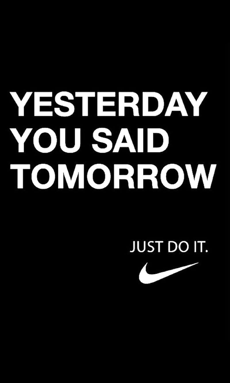 Tomorrow, just do it, motivation, procratinate, success, HD phone wallpaper
