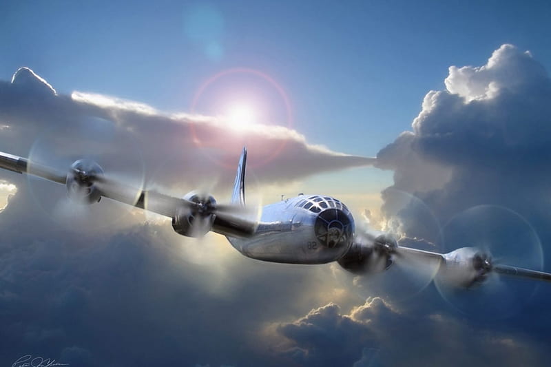 B-29 Superfortress, Warbird, Bomber, B-29, Superfortress, HD wallpaper