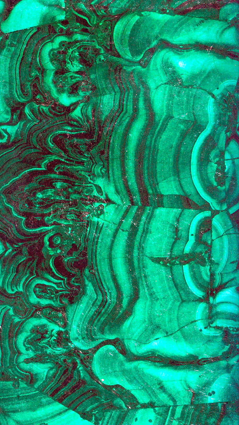Malachite, carbonate, copper, green, hydroxide, mineral, HD phone wallpaper
