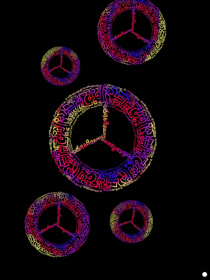 Peace at Trance, abstract, black, neon, oled, sign, HD phone wallpaper |  Peakpx