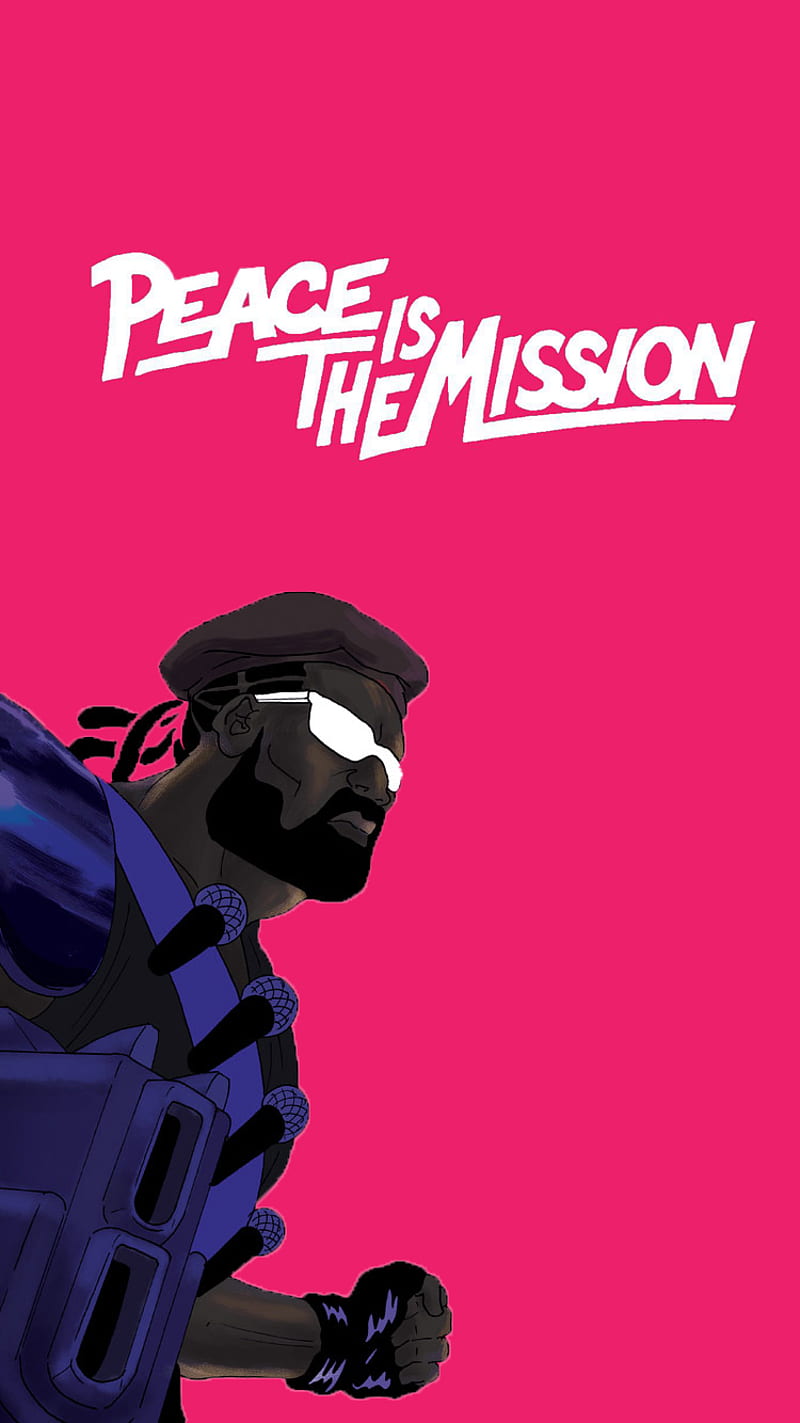 Peace Is The Mission, iphone, lazer, major, trap, HD phone wallpaper