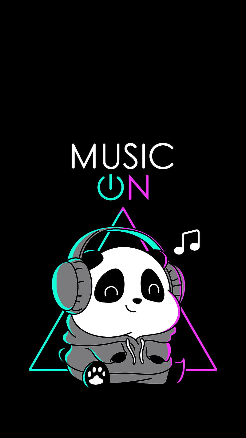 Panda Music, mysic, HD phone wallpaper