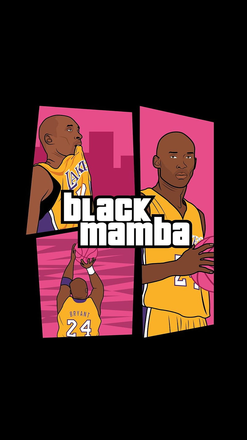 Kobe Black Mamba, black mamba, kobe bryant, lakers, HD phone wallpaper