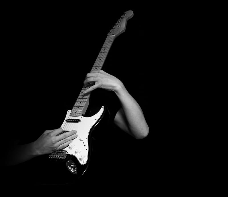 Playing Guitar, metal, rock, guitar, music, HD wallpaper
