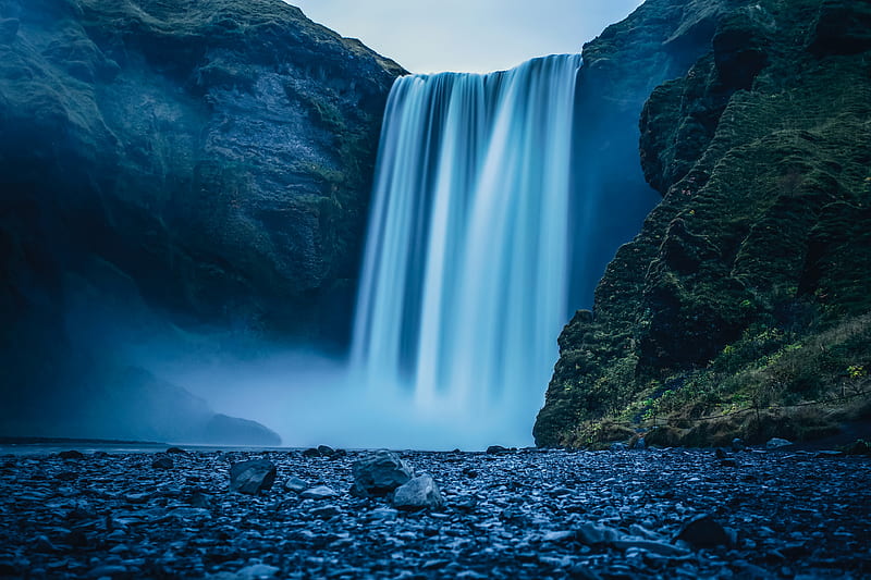Veil Falls, waterfall, nature, HD wallpaper