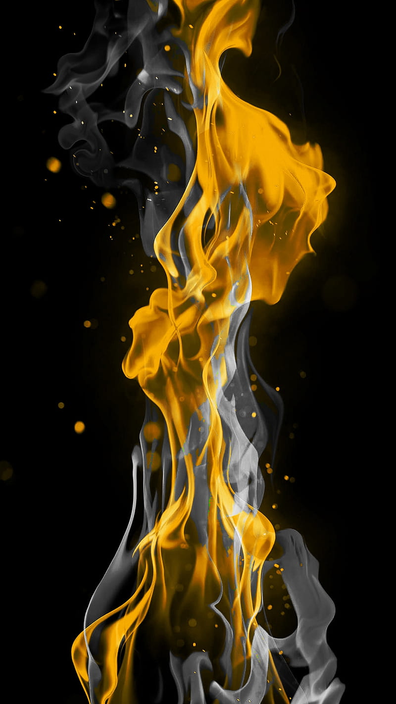 Free Photo  Abstract fire iphone wallpaper, realistic burning flame image