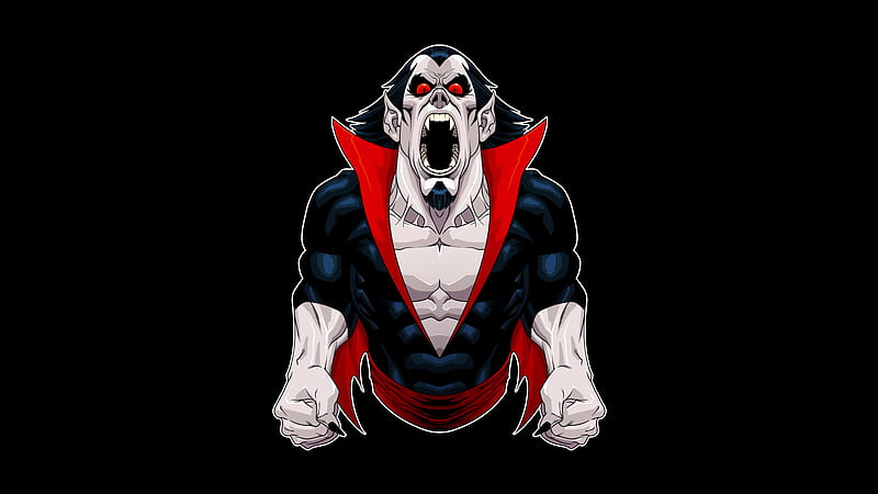 Wallpaper night, the moon, vampire, Morbius, Spider-Man The Animated  Series, Michael Morbius, living vampire for mobile and desktop, section  арт, resolution 2542x2025 - download