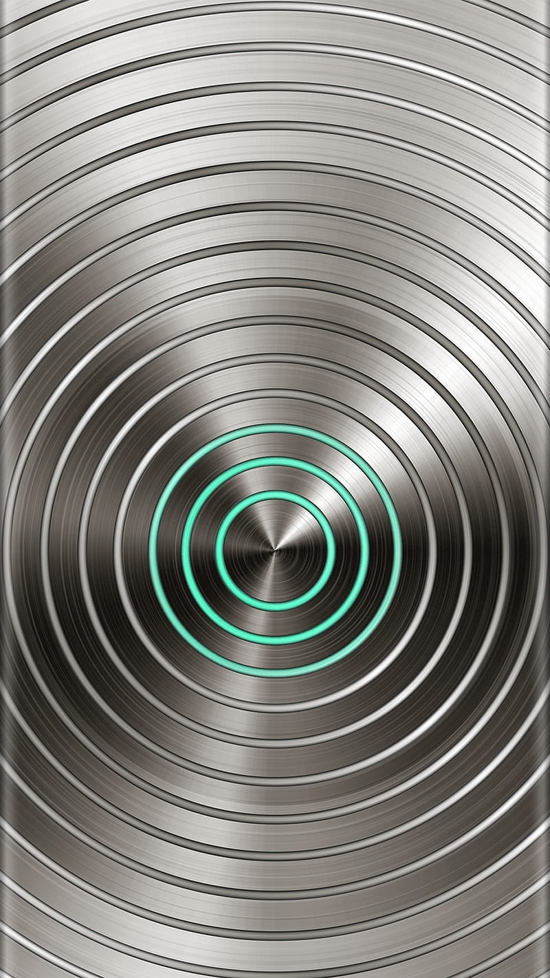 Abstract, circles, edge style, green, s7, s8, silver, super, HD phone wallpaper