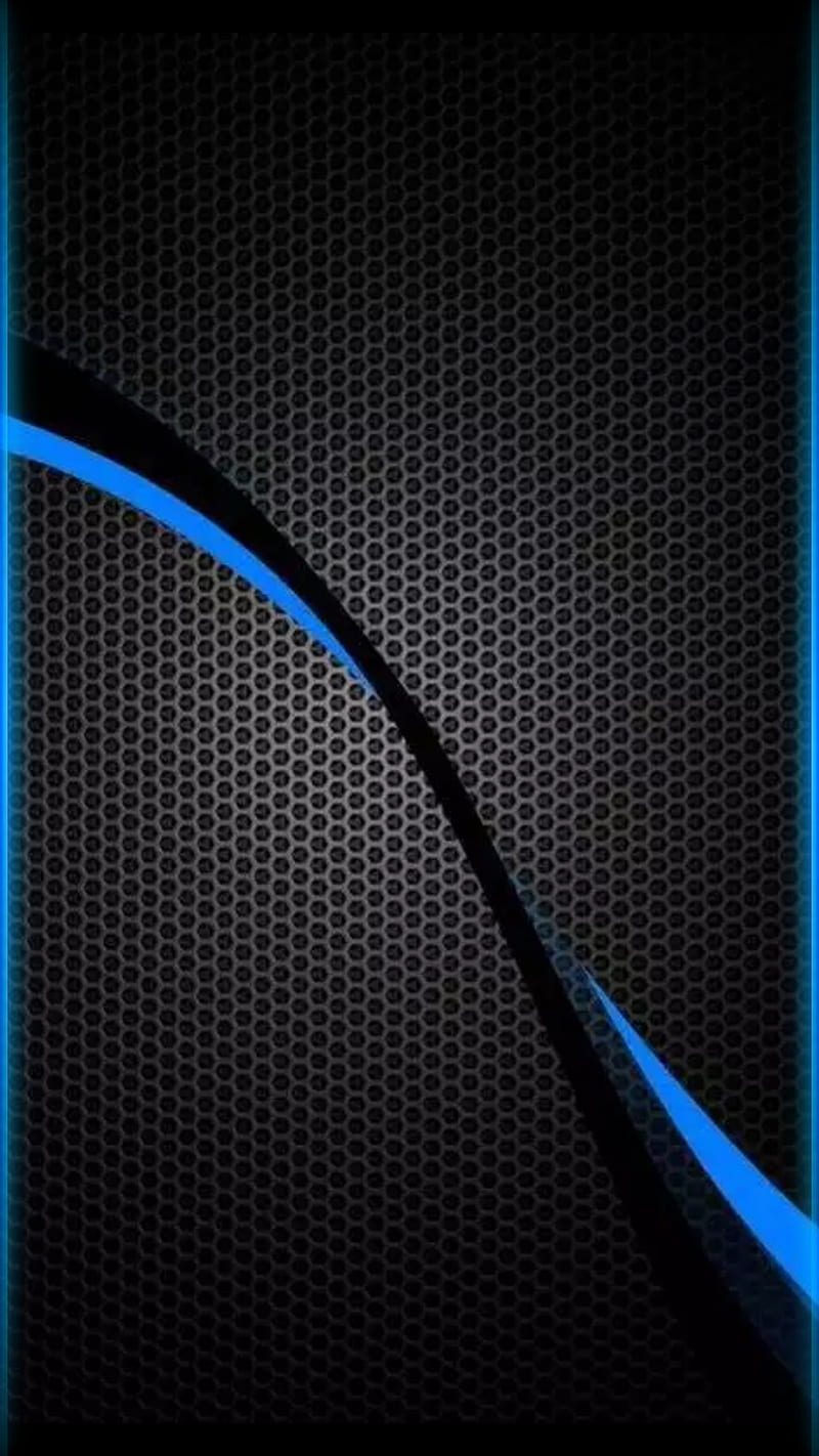 Abstract, blue, edge style, metal, s7, s8, silver, HD phone wallpaper