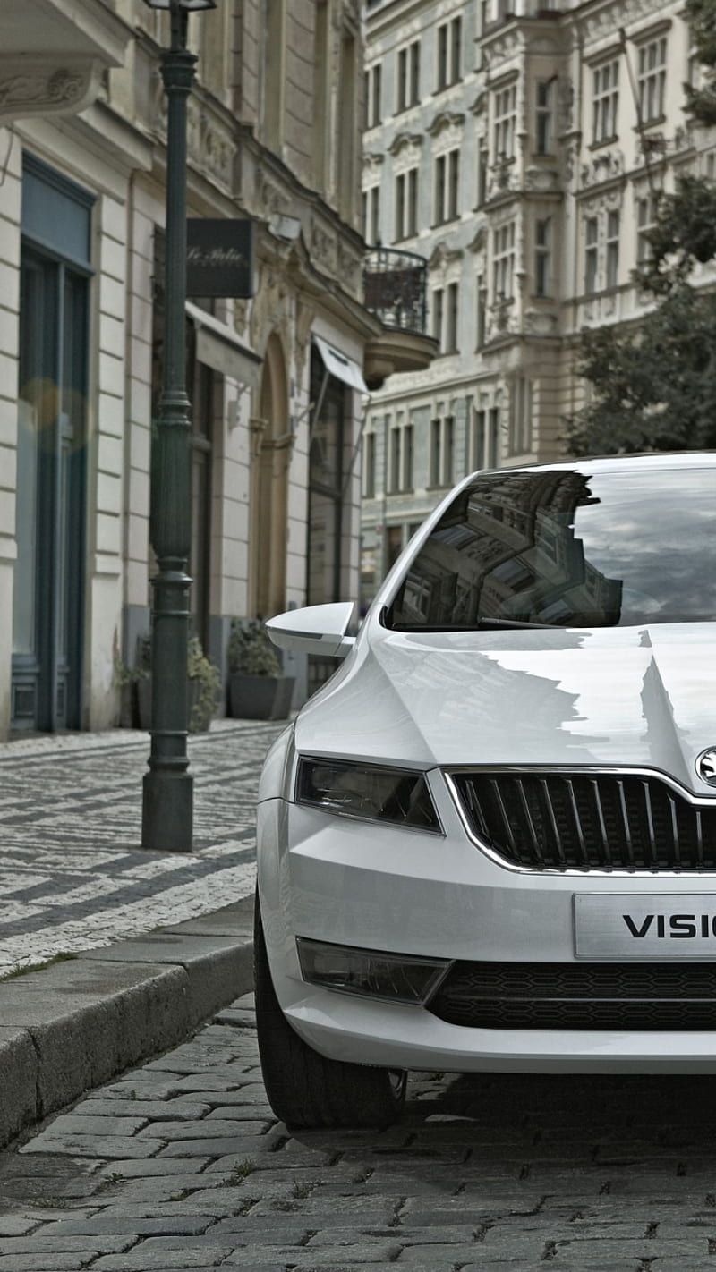 Skoda, car, auto, white, HD phone wallpaper | Peakpx