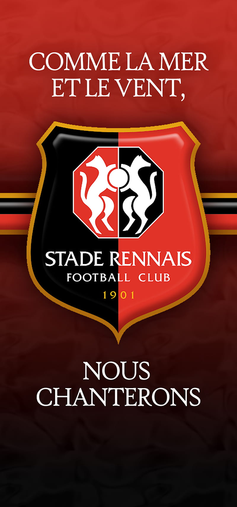 STADE RENNAIS 1, bouclier, devise, football, france, nous chanterons, rennes, stade rennais, HD phone wallpaper