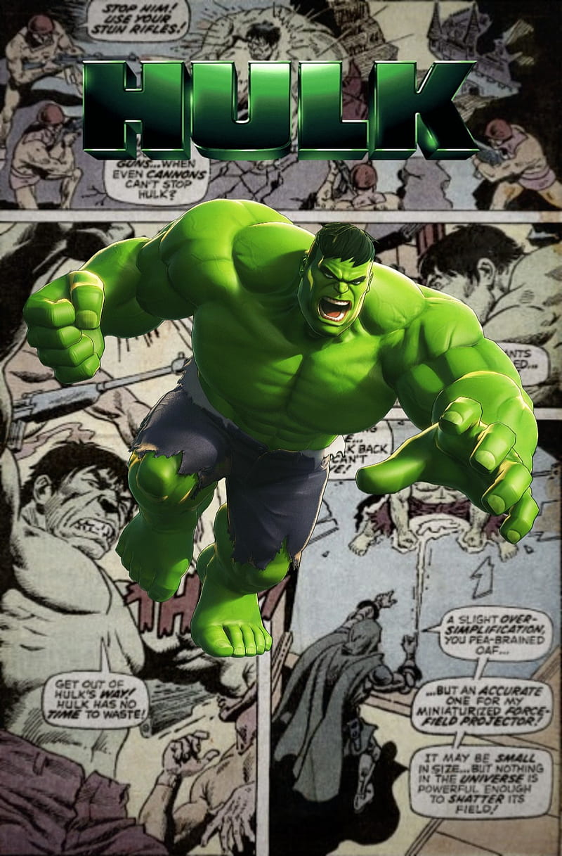 Das unglaubliche Hulk Comic Hintergrundbild