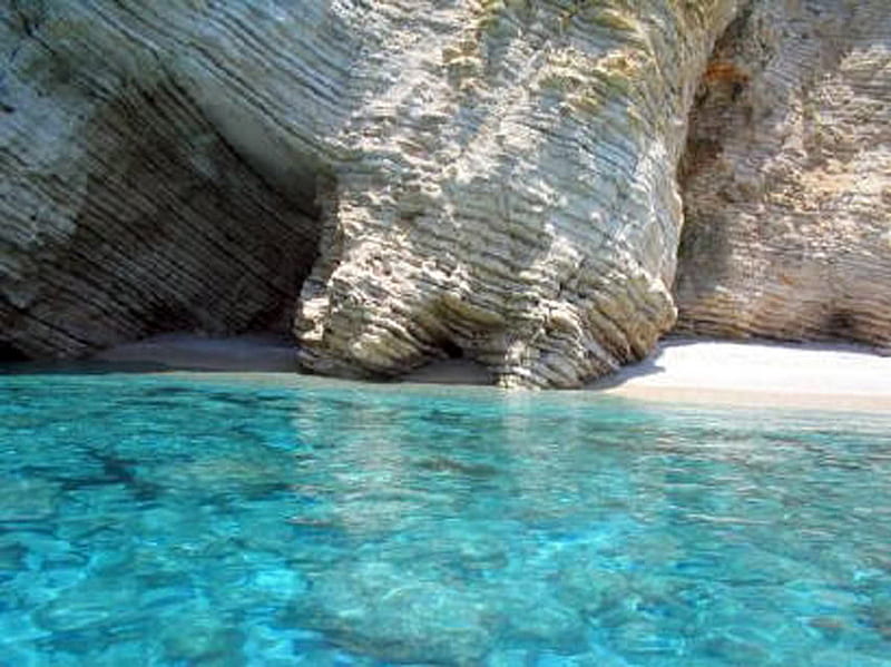 Corfu, greece, beach, sand, water, HD wallpaper