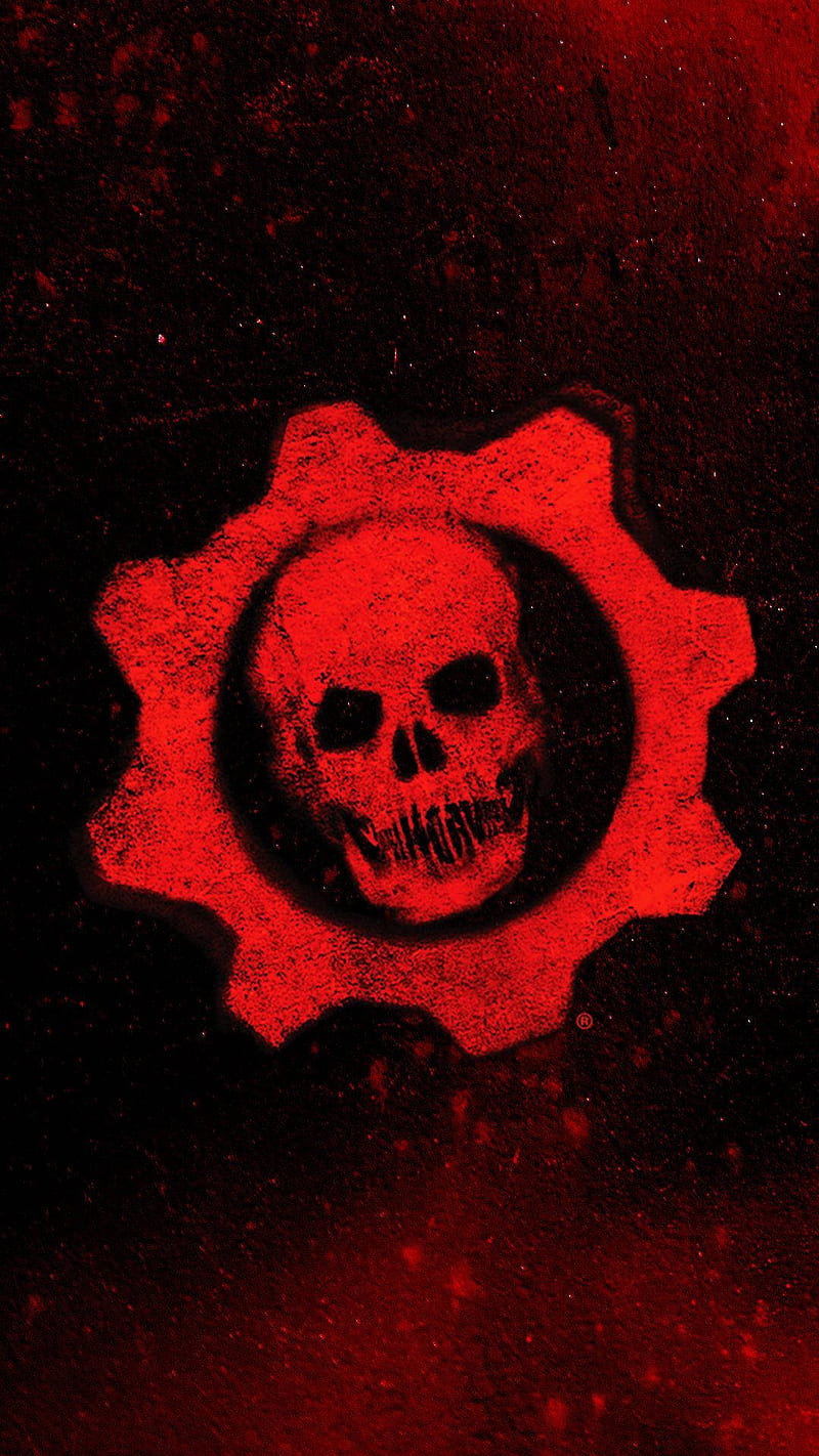Red Crimson Omen War Gears 5, Omen Black and Red, HD phone wallpaper