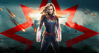Captain Marvel 2019 Poster, captain-marvel-movie, captain-marvel, 2019-movies, movies, brie-larson, carol-danvers, HD wallpaper