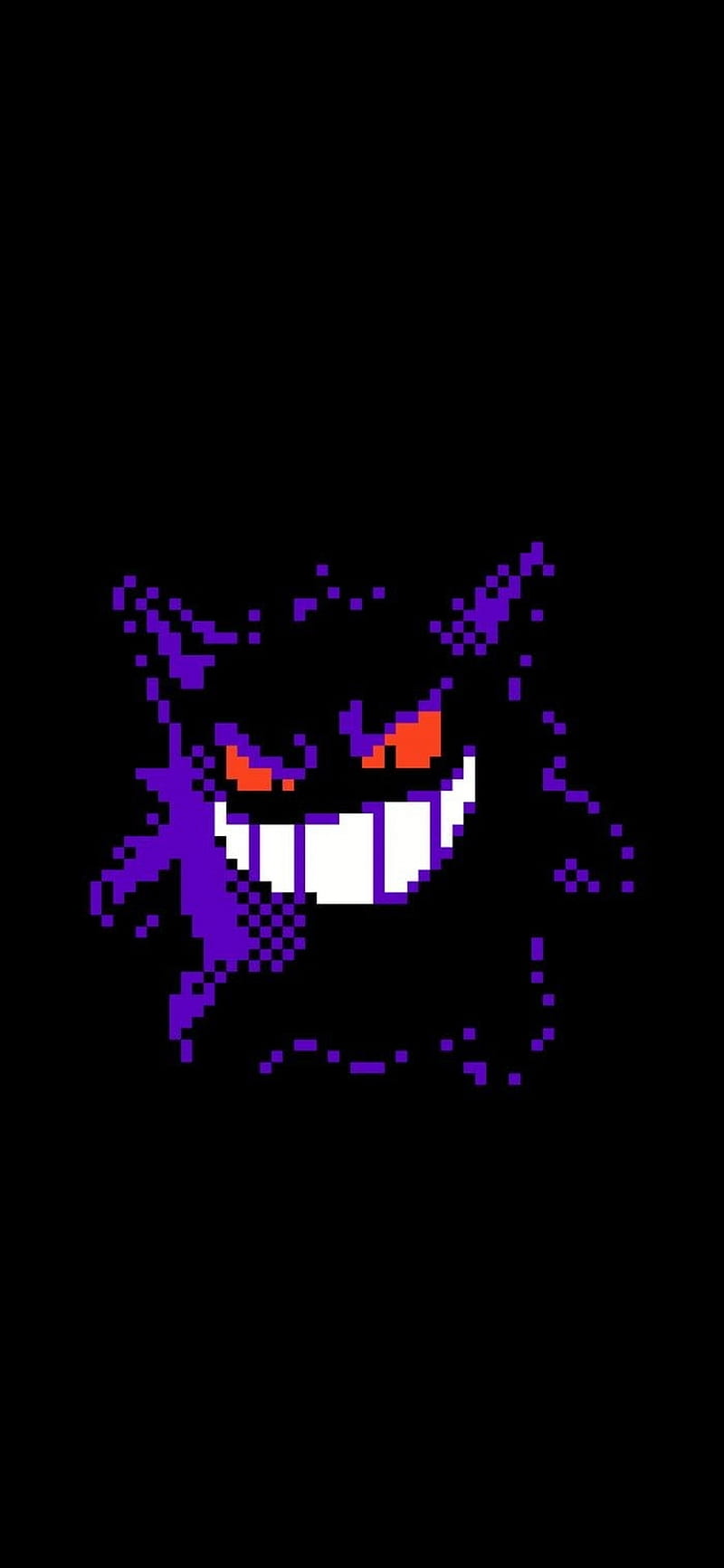 gengar, dark, monster, nintendo, pokemon, shadow, smile, videogames, HD phone wallpaper