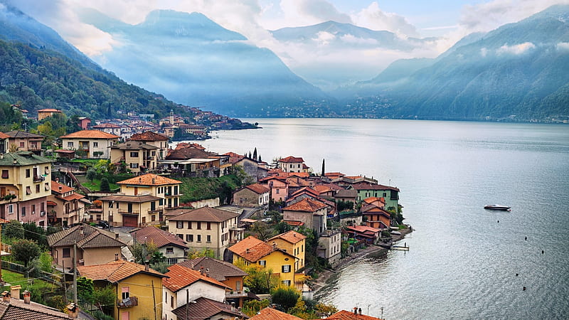 Lake Como - Italy, Europe, Lake Como, Italian Lakes, Italy, HD wallpaper