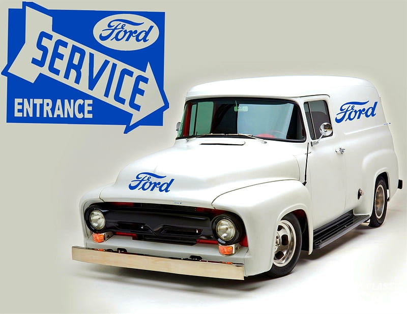 FORD SERVICE, FORD, TRUCK, CLASSIC, HD wallpaper